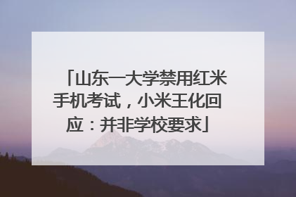 山东一大学禁用红米手机考试，小米王化回应：并非学校要求
