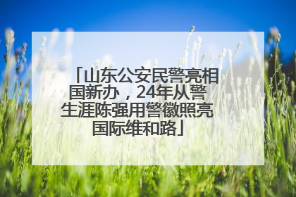 山东公安民警亮相国新办，24年从警生涯陈强用警徽照亮国际维和路