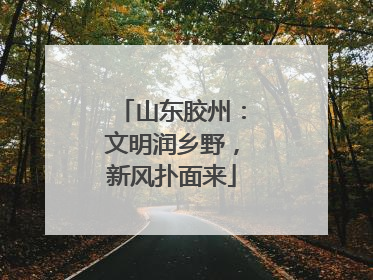 山东胶州：文明润乡野，新风扑面来