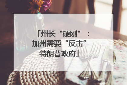 州长“硬刚”：加州需要“反击”特朗普政府