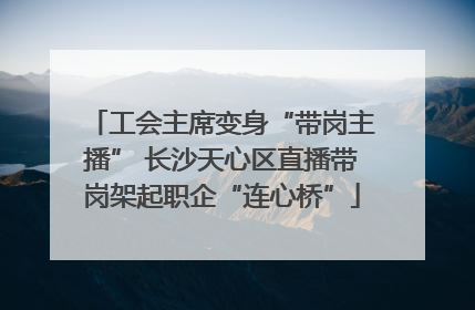工会主席变身“带岗主播” 长沙天心区直播带岗架起职企“连心桥”