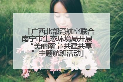 广西北部湾航空联合南宁市生态环境局开展“美丽南宁·共建共享”主题航班活动