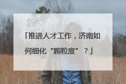 推进人才工作，济南如何细化“颗粒度”？