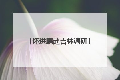 怀进鹏赴吉林调研