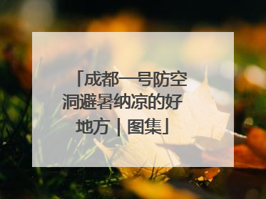 成都一号防空洞避暑纳凉的好地方｜图集