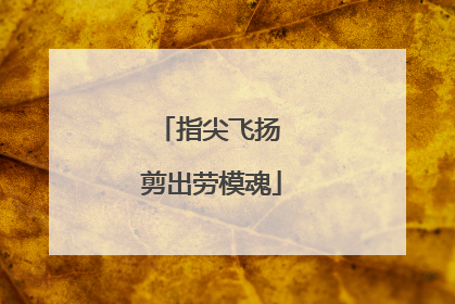 指尖飞扬 剪出劳模魂