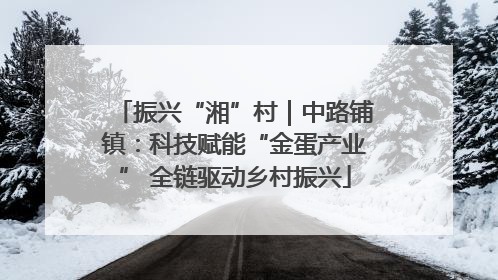 振兴“湘”村｜中路铺镇：科技赋能“金蛋产业” 全链驱动乡村振兴