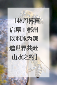林丹杯再启幕！郴州以羽球为媒邀世界共赴山水之约