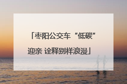 枣阳公交车“低碳”迎亲 诠释别样浪漫