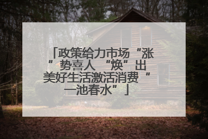政策给力市场“涨”势喜人 “焕”出美好生活激活消费“一池春水”