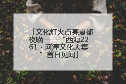 文化灯火点亮夏都夜晚——“西海2261・河湟文化大集”首日见闻