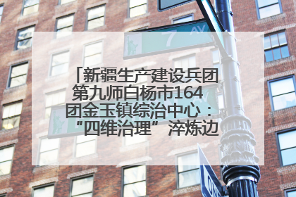 新疆生产建设兵团第九师白杨市164团金玉镇综治中心：“四维治理”淬炼边疆“枫桥样本”