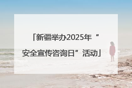 新疆举办2025年“安全宣传咨询日”活动