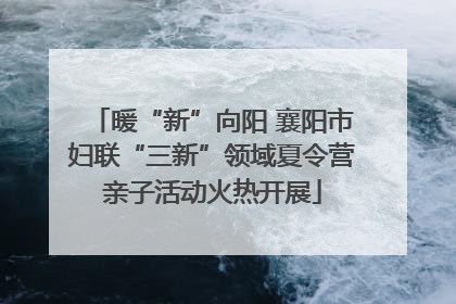 暖“新”向阳 襄阳市妇联“三新”领域夏令营亲子活动火热开展