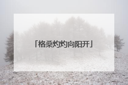 格桑灼灼向阳开