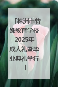 株洲市特殊教育学校2025年成人礼暨毕业典礼举行