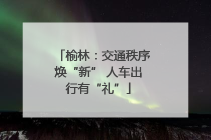 榆林：交通秩序焕“新” 人车出行有“礼”