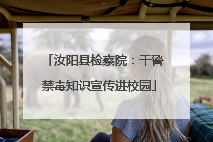 汝阳县检察院：干警禁毒知识宣传进校园