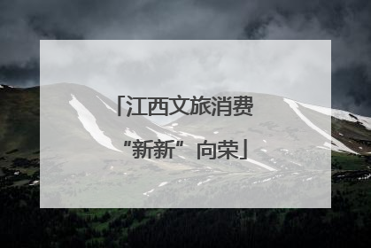 江西文旅消费“新新”向荣