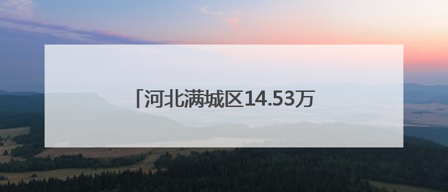 河北满城区14.53万亩小麦开镰收割（组图）