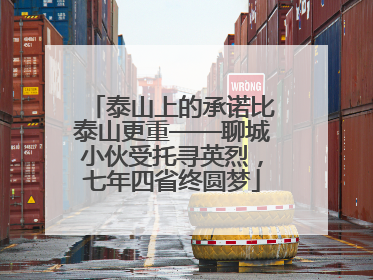 泰山上的承诺比泰山更重——聊城小伙受托寻英烈，七年四省终圆梦