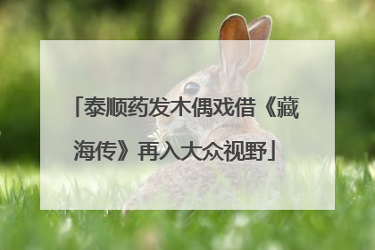 泰顺药发木偶戏借《藏海传》再入大众视野