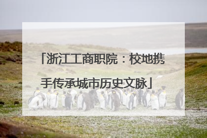浙江工商职院：校地携手传承城市历史文脉