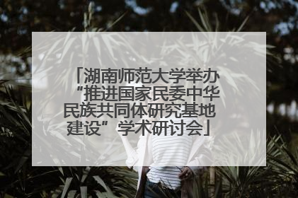 湖南师范大学举办“推进国家民委中华民族共同体研究基地建设”学术研讨会