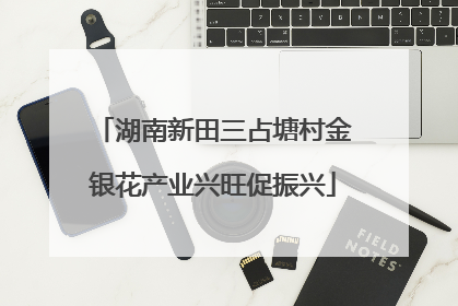 湖南新田三占塘村金银花产业兴旺促振兴