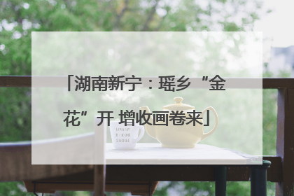 湖南新宁：瑶乡“金花”开 增收画卷来