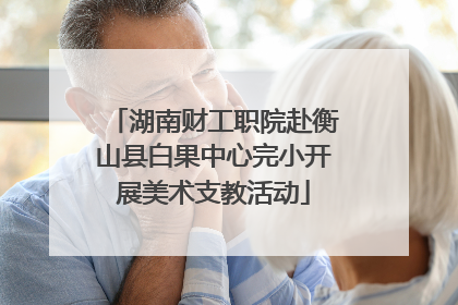 湖南财工职院赴衡山县白果中心完小开展美术支教活动