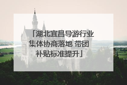 湖北宜昌导游行业集体协商落地 带团补贴标准提升