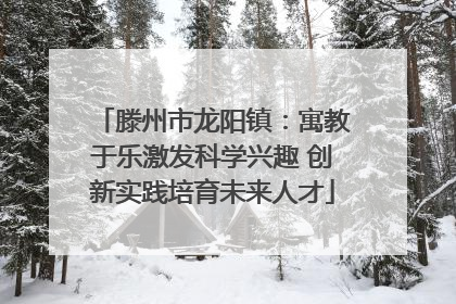 滕州市龙阳镇：寓教于乐激发科学兴趣 创新实践培育未来人才