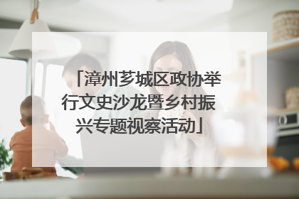 漳州芗城区政协举行文史沙龙暨乡村振兴专题视察活动