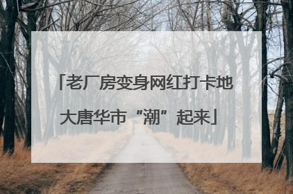 老厂房变身网红打卡地 大唐华市“潮”起来