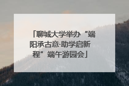 聊城大学举办“端阳承古意·助学启新程”端午游园会
