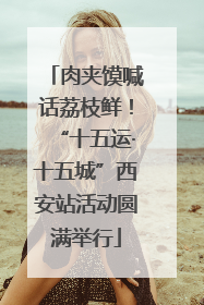 肉夹馍喊话荔枝鲜！“十五运·十五城”西安站活动圆满举行