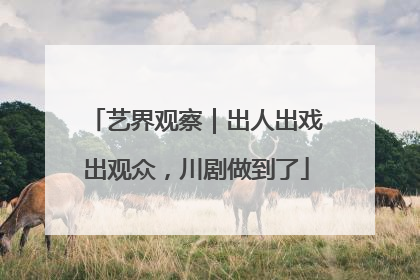艺界观察｜出人出戏出观众，川剧做到了