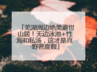 芜湖周边绝美避世山居！无边泳池+竹海和私汤，这才是真·野奢度假