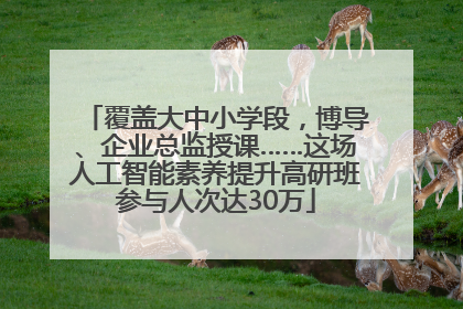覆盖大中小学段，博导、企业总监授课……这场人工智能素养提升高研班参与人次达30万