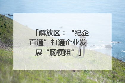 解放区：“纪企直通”打通企业发展“肠梗阻”