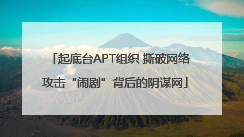 起底台APT组织 撕破网络攻击“闹剧”背后的阴谋网