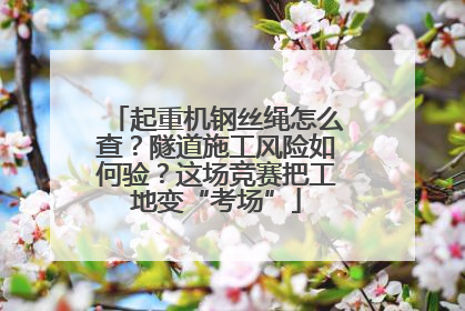 起重机钢丝绳怎么查？隧道施工风险如何验？这场竞赛把工地变“考场”