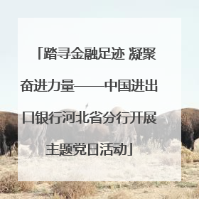 踏寻金融足迹 凝聚奋进力量——中国进出口银行河北省分行开展主题党日活动