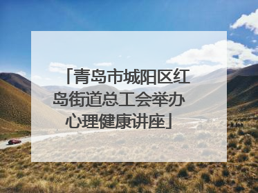 青岛市城阳区红岛街道总工会举办心理健康讲座