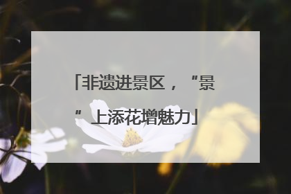 非遗进景区，“景”上添花增魅力