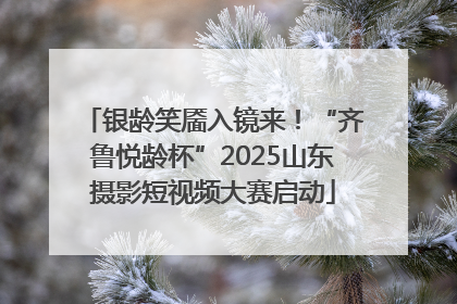 银龄笑靥入镜来！“齐鲁悦龄杯”2025山东摄影短视频大赛启动