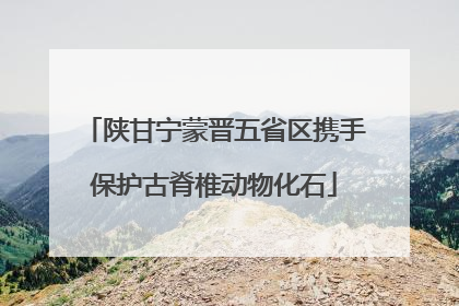陕甘宁蒙晋五省区携手保护古脊椎动物化石