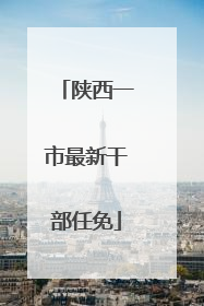 陕西一市最新干部任免