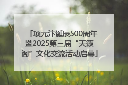 项元汴诞辰500周年暨2025第三届“天籁阁”文化交流活动启幕